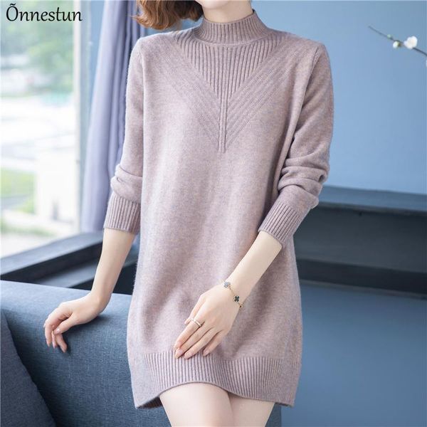 women's sweaters turtleneck sweater dress fashion autumn pullovers pull femme jumper casual solid long women, White;black
women's sweaters turtleneck sweater dress fashion autumn pullovers pull femme jumper casual solid long women, White;black