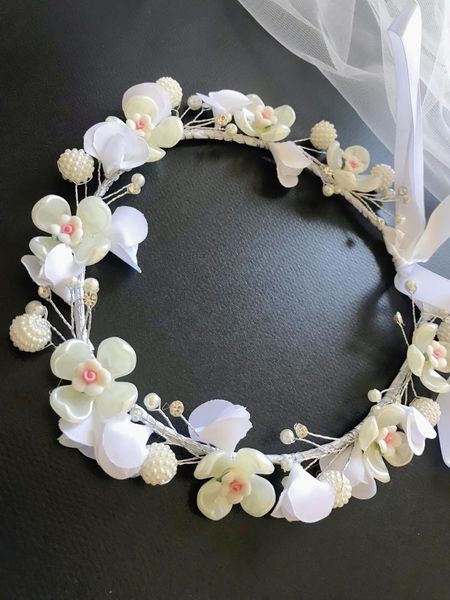 headpieces pink bridal wedding hair accessories pearl flower girl headband ribbon headpiece jewelry, Silver
headpieces pink bridal wedding hair accessories pearl flower girl headband ribbon headpiece jewelry, Silver
