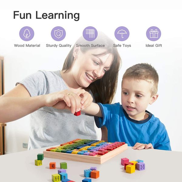 wooden multiplication & math table board game kids montessori preschool learning educational toys gift for toodler
wooden multiplication & math table board game kids montessori preschool learning educational toys gift for toodler