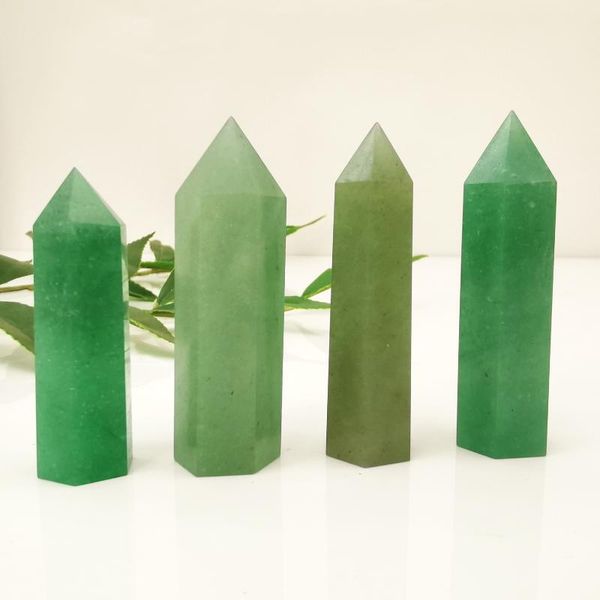 decorative objects & figurines 1pc natural green aventurine quartz crystal point tower healing stone energy ore mineral obelisk home decor o
decorative objects & figurines 1pc natural green aventurine quartz crystal point tower healing stone energy ore mineral obelisk home decor o