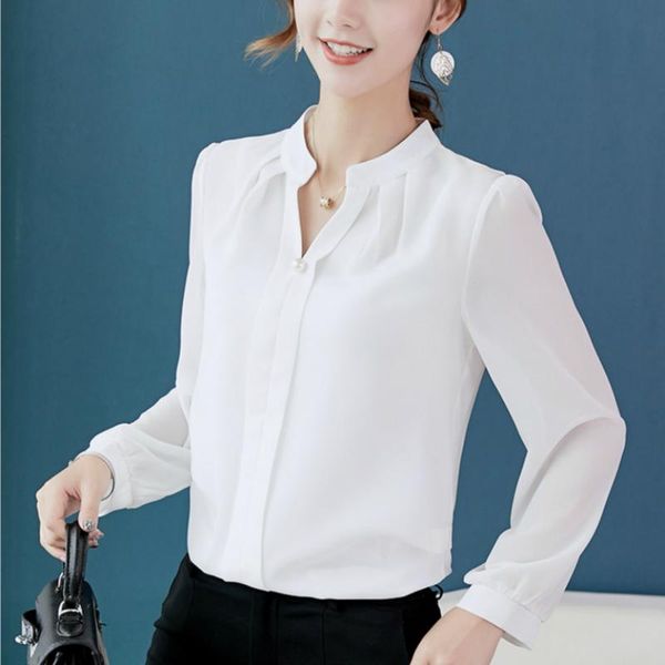 women's blouses & shirts 2021 spring and summer office home holiday fashion casual wild shirt solid color was thin trend ladies chiffon, White
women's blouses & shirts 2021 spring and summer office home holiday fashion casual wild shirt solid color was thin trend ladies chiffon, White