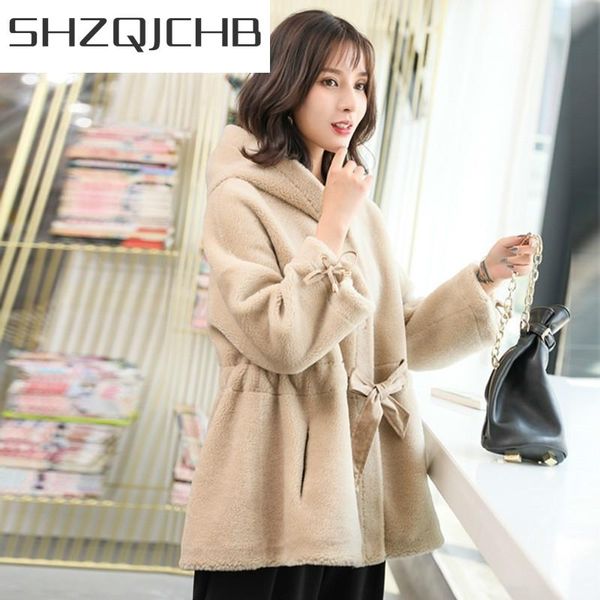 women's fur & faux jchb 2021 female coat real sheep shearing wool jacket women korean hooded autumn winter coats and jackets abrigo muj, Black
women's fur & faux jchb 2021 female coat real sheep shearing wool jacket women korean hooded autumn winter coats and jackets abrigo muj, Black