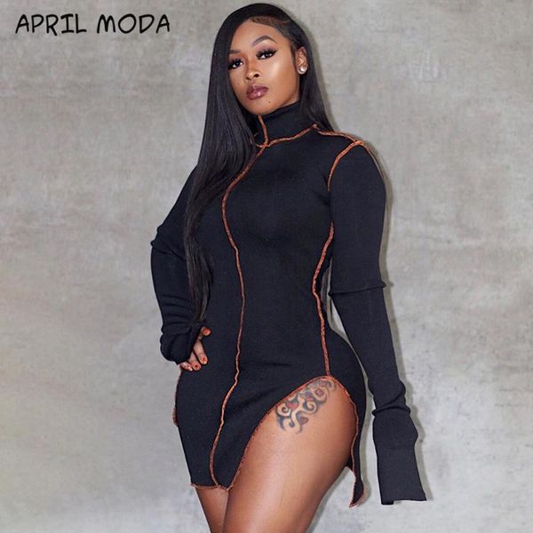 casual dresses vintage side slit patchwork women long sleeve athleisure fashion 2021 bodycon mini dress slim sporty clothing, Black;gray
casual dresses vintage side slit patchwork women long sleeve athleisure fashion 2021 bodycon mini dress slim sporty clothing, Black;gray