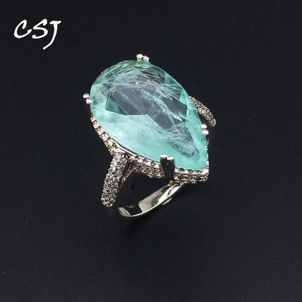 cluster rings csj created paraiba tourmaline synthetic gemstone pear 12*20mm fine jewelry for women lady wedding party gift with box, Golden;silver
cluster rings csj created paraiba tourmaline synthetic gemstone pear 12*20mm fine jewelry for women lady wedding party gift with box, Golden;silver