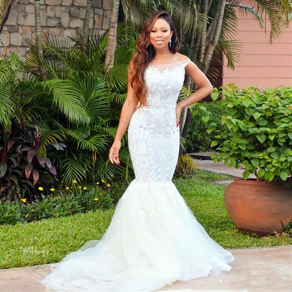off shoulder lace mermaid wedding dresses 2021 with appliques sweep train plus size lace-up back bridal gowns, White
off shoulder lace mermaid wedding dresses 2021 with appliques sweep train plus size lace-up back bridal gowns, White