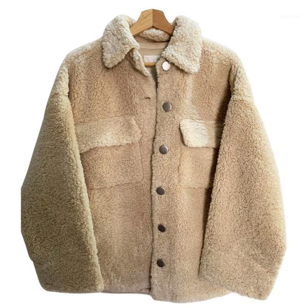 ins style lamb cashmere blue long lapel single breasted double-face fur and wool women woolen jackets lady coat women's & blends, Black
ins style lamb cashmere blue long lapel single breasted double-face fur and wool women woolen jackets lady coat women's & blends, Black