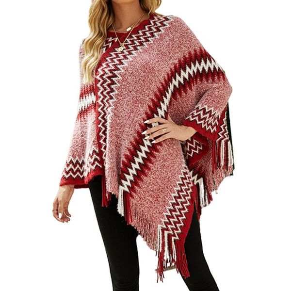 women's sweaters urifens pull femme v neck overszied poncho 2021 autumn geometric shawl cloak women casual loose tassel sweater coat kn, White;black
women's sweaters urifens pull femme v neck overszied poncho 2021 autumn geometric shawl cloak women casual loose tassel sweater coat kn, White;black
