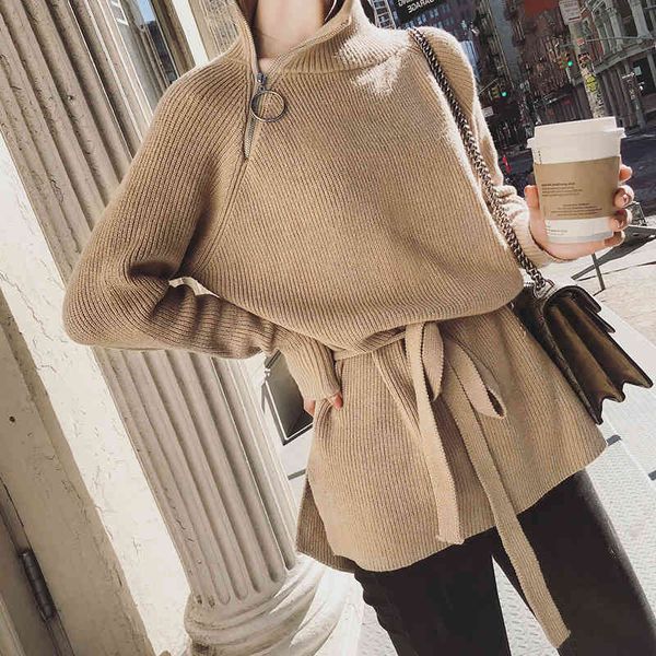 genayooa autumn winter sweaters pullovers knitted long sleeve women's sweater with zipper plus size cashmere jumper women 210417, White;black
genayooa autumn winter sweaters pullovers knitted long sleeve women's sweater with zipper plus size cashmere jumper women 210417, White;black
