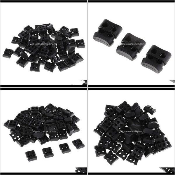 sewing notions tools apparel drop delivery 2021 50pcs plastic double hole cord locks spring toggle ser for shoelaces bag bxh8u, Black
sewing notions tools apparel drop delivery 2021 50pcs plastic double hole cord locks spring toggle ser for shoelaces bag bxh8u, Black