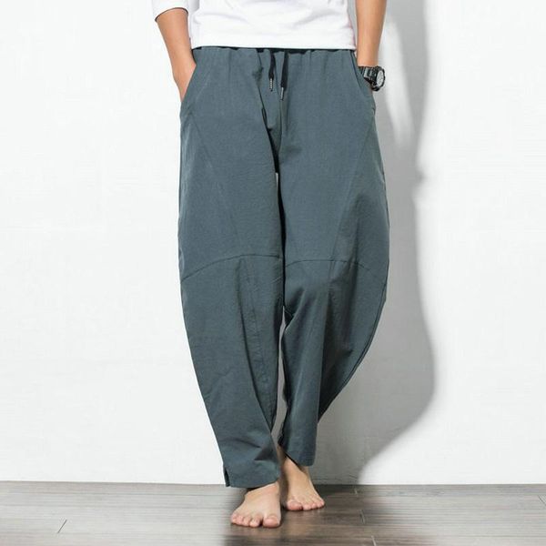 summer men's cotton linen loose pants male casual solid color trousers us size, Black
summer men's cotton linen loose pants male casual solid color trousers us size, Black