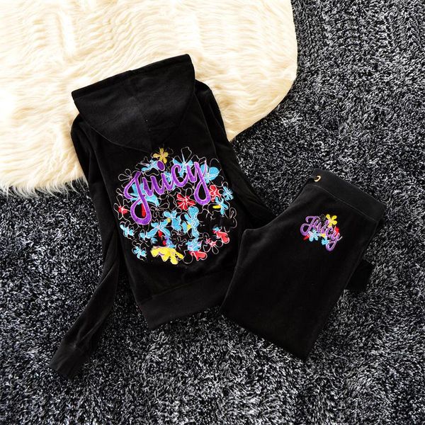women's two piece pants juicy lovers brand flower embroid women sporting suits slim casual velvet tracksuits hooded collar jogging spor, White
women's two piece pants juicy lovers brand flower embroid women sporting suits slim casual velvet tracksuits hooded collar jogging spor, White