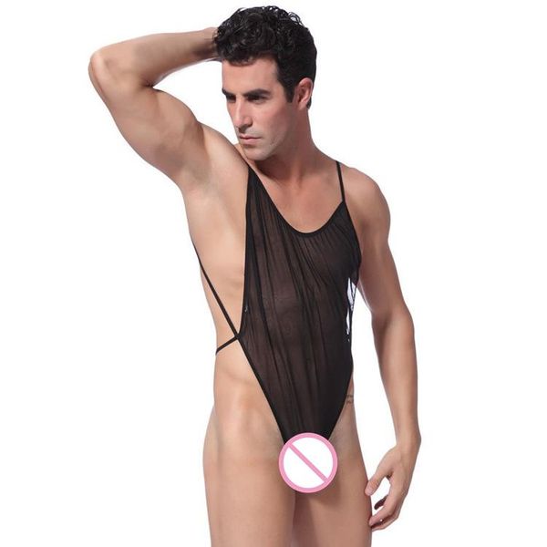 men's body shapers lingerie sleeveless one-piece suit sheer net yarn sissy pouch jumpsuit slim fit stretchy nightwear sleepwear, Black;brown
men's body shapers lingerie sleeveless one-piece suit sheer net yarn sissy pouch jumpsuit slim fit stretchy nightwear sleepwear, Black;brown