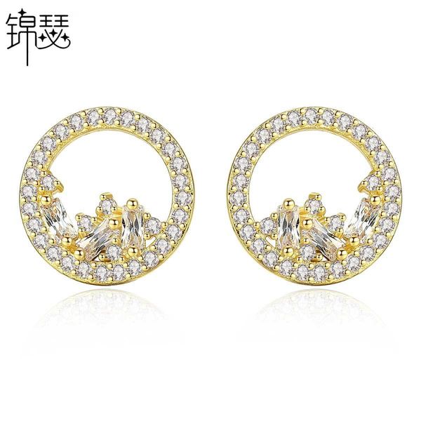 jewelry charm stud yaoshan earrings copper inlaid 3a zircon creative round popular female silver needle, Golden
jewelry charm stud yaoshan earrings copper inlaid 3a zircon creative round popular female silver needle, Golden