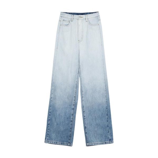 vinatge gradient jeans women's bf style 2021 spring loose slim high waist denim straight pants casual streetwear trousers, Blue
vinatge gradient jeans women's bf style 2021 spring loose slim high waist denim straight pants casual streetwear trousers, Blue