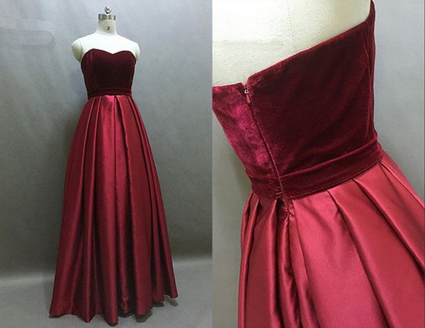 real image dark red sweetheart velvet satin bridesmaid dresses floor length ruched zipper back country garden prom evening party dress, White;pink
real image dark red sweetheart velvet satin bridesmaid dresses floor length ruched zipper back country garden prom evening party dress, White;pink