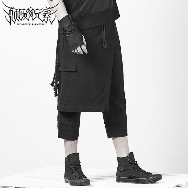 men's clothing gd hair stylist fashion stereoscopic dissymmetry culotte casual harem pants singer costumes, Black
men's clothing gd hair stylist fashion stereoscopic dissymmetry culotte casual harem pants singer costumes, Black