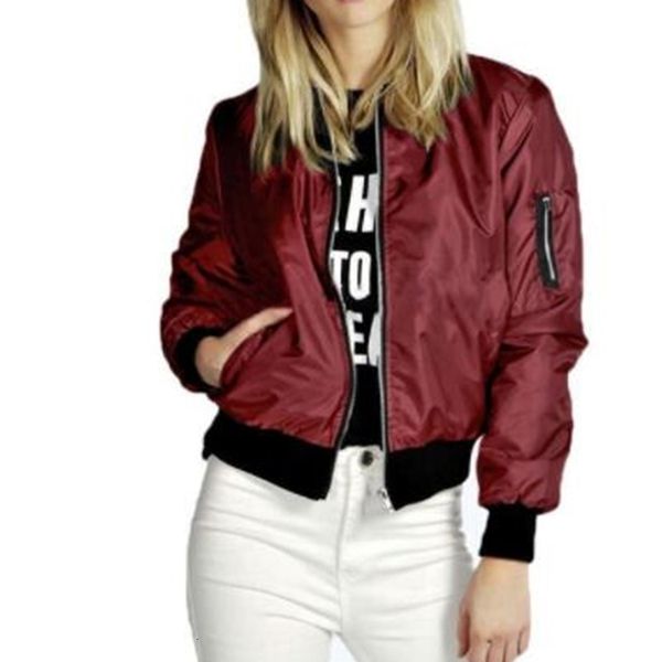 women's autumn fashion basic bomber jacket women thin jackets long sleeve coat lady casual stand collar slim fit outerwear, Black;brown
women's autumn fashion basic bomber jacket women thin jackets long sleeve coat lady casual stand collar slim fit outerwear, Black;brown