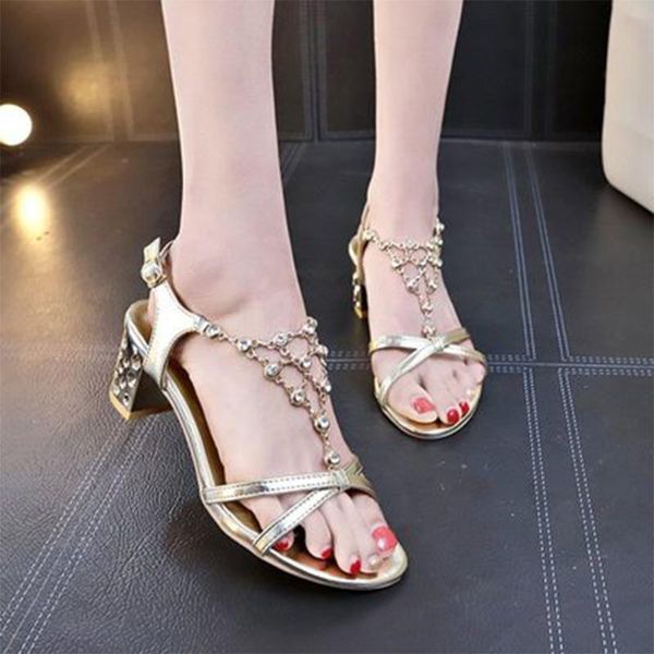 women open toe sandals women's buckle wrap high heels woman thick heel crystal female fashion shoes ladies comfortable plus size, Black
women open toe sandals women's buckle wrap high heels woman thick heel crystal female fashion shoes ladies comfortable plus size, Black