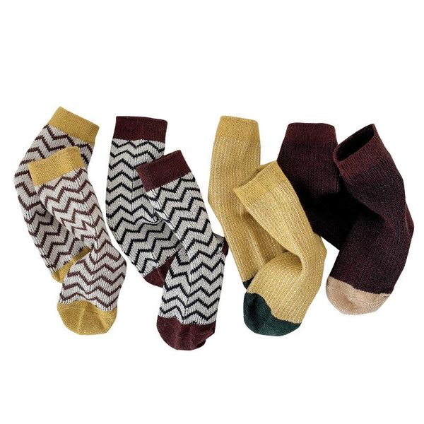 socks 4pairs autumn winter thick cotton children fashion striped knitted baby girls boys keep warm, Pink;yellow
socks 4pairs autumn winter thick cotton children fashion striped knitted baby girls boys keep warm, Pink;yellow