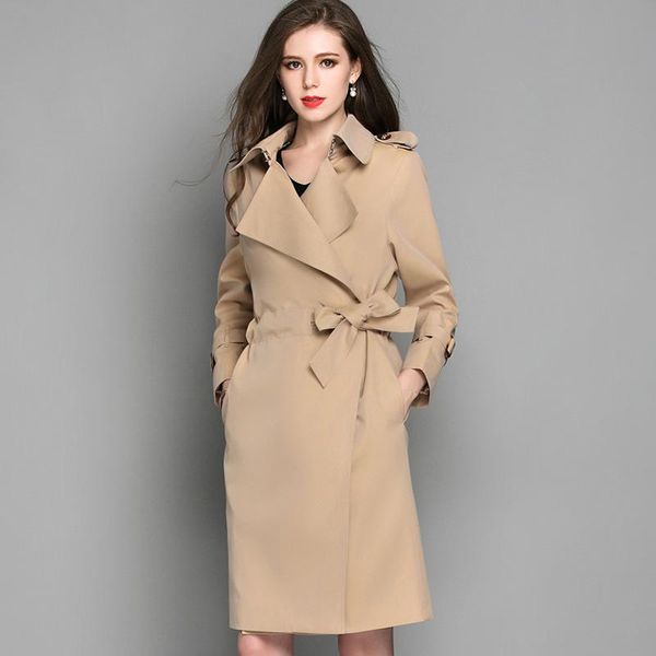 women's trench coats autumn 2021 fashion lapel loose lace up versatile long windbreaker coat wholesale, Tan;black
women's trench coats autumn 2021 fashion lapel loose lace up versatile long windbreaker coat wholesale, Tan;black
