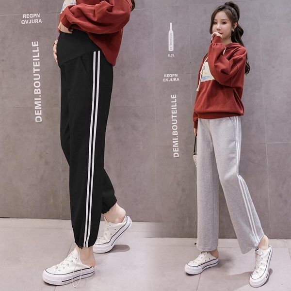 maternity bottoms 2001# pants summer casual side strip loose comfy belly support elastic waist trousers, White
maternity bottoms 2001# pants summer casual side strip loose comfy belly support elastic waist trousers, White
