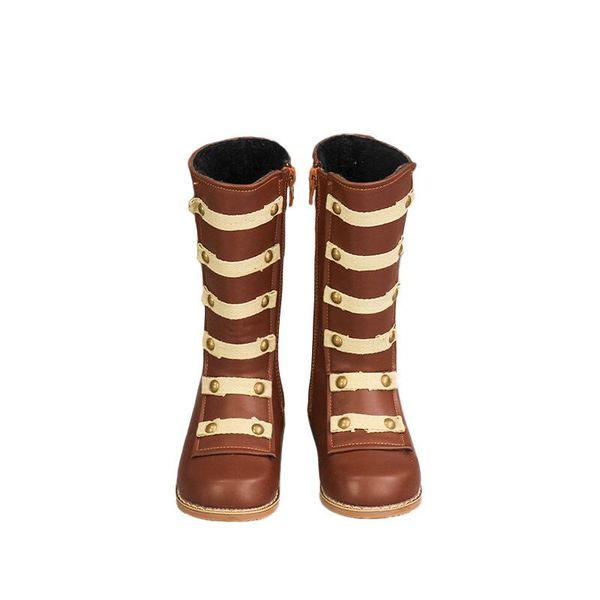 boots girl' pu leather buckle decor round toe mid calf british style solid color fashion dressing princess knight, Black;grey
boots girl' pu leather buckle decor round toe mid calf british style solid color fashion dressing princess knight, Black;grey