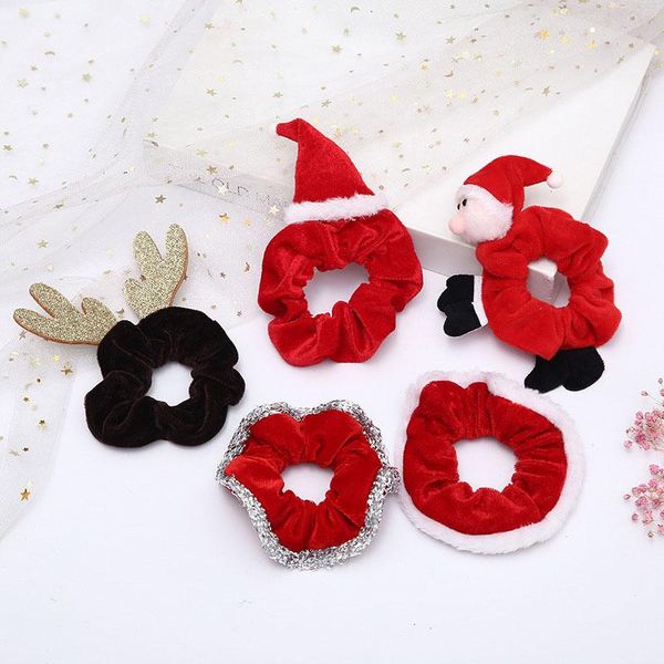 hair accessories christmas scrunchies elastic bands for girls ponytail holders velvet women, Slivery;white
hair accessories christmas scrunchies elastic bands for girls ponytail holders velvet women, Slivery;white