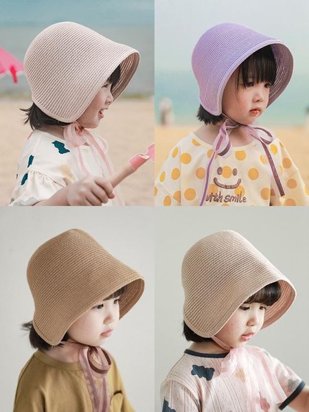 children's sunshade hat summer korean baby sunscreen woven lace up big brim beach tide caps & hats, Yellow
children's sunshade hat summer korean baby sunscreen woven lace up big brim beach tide caps & hats, Yellow