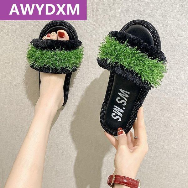 summer fashion slippers women shoes 2021 sandals design grass vamp flat flip flops outdoor beach, Black
summer fashion slippers women shoes 2021 sandals design grass vamp flat flip flops outdoor beach, Black