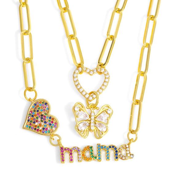 pendant necklaces flola gold chunky chain heart mama necklace for women butterfly cz zirconia wholesale jewelry mother's day gifts nkeu, Silver
pendant necklaces flola gold chunky chain heart mama necklace for women butterfly cz zirconia wholesale jewelry mother's day gifts nkeu, Silver