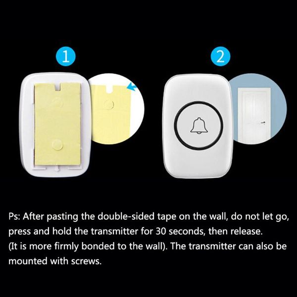 other door hardware wireless doorbell 984-ft range plug-in receiver with 36 bell chimes, 4 volume adjustment
other door hardware wireless doorbell 984-ft range plug-in receiver with 36 bell chimes, 4 volume adjustment