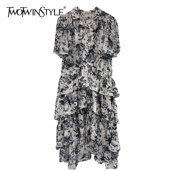 elegant print dress for women lapel short sleeve loose casual midi dresses female summer fashion clothing 210520, Black;gray
elegant print dress for women lapel short sleeve loose casual midi dresses female summer fashion clothing 210520, Black;gray