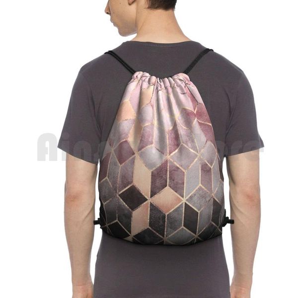 backpack pink and grey gradient cubes drawstring bags gym bag waterproof graphic pattern abstract geometric
backpack pink and grey gradient cubes drawstring bags gym bag waterproof graphic pattern abstract geometric