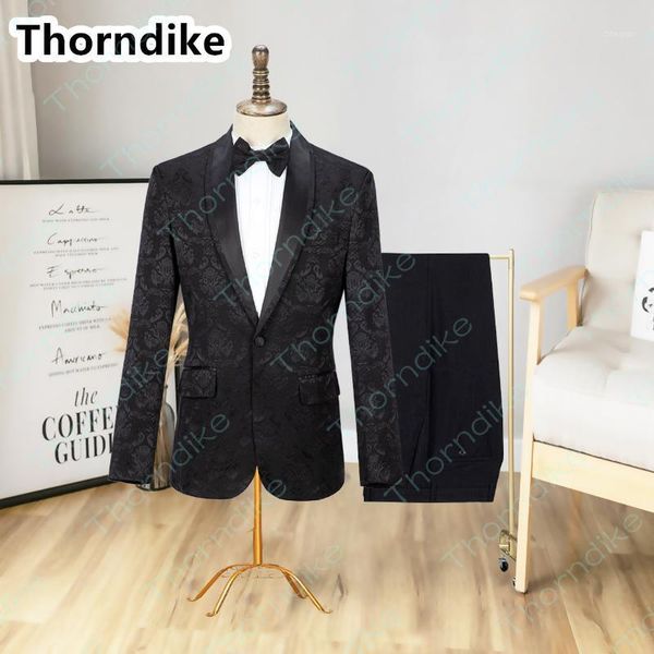 thorndike black jacquard men suits british style modern blazer pants two pieces wedding suit high-end banquet ball party costume men's, White;black
thorndike black jacquard men suits british style modern blazer pants two pieces wedding suit high-end banquet ball party costume men's, White;black