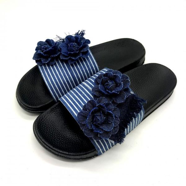denim flower slippers shoes women summer flats slides 2021 flat blue striped casual female holiday, Black
denim flower slippers shoes women summer flats slides 2021 flat blue striped casual female holiday, Black