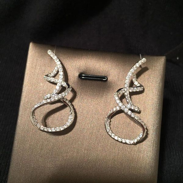 dangle & chandelier korean fashion ribbon earrings bend luxury dress red carpet, Silver
dangle & chandelier korean fashion ribbon earrings bend luxury dress red carpet, Silver