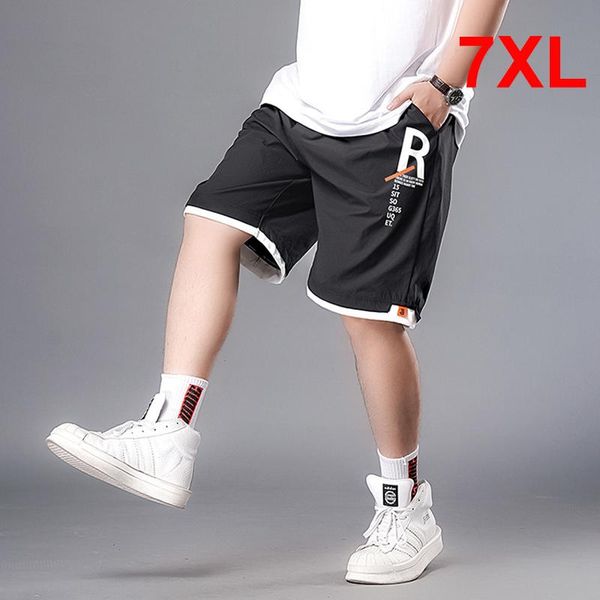 men's shorts fashion summer men big size baggy harajuku black polyester short pants casual elastic waist plus 6xl 7xl, White;black
men's shorts fashion summer men big size baggy harajuku black polyester short pants casual elastic waist plus 6xl 7xl, White;black