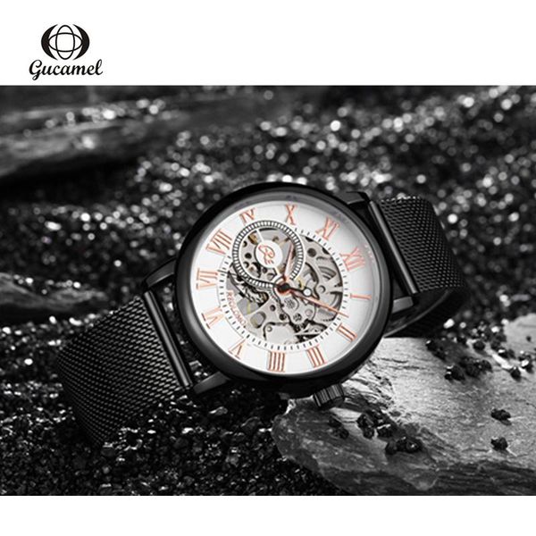 wristwatches watch men automatic mechanical gucamel brand stainless steel strap waterproof luxury business men`s clock g070-s, Slivery;brown
wristwatches watch men automatic mechanical gucamel brand stainless steel strap waterproof luxury business men`s clock g070-s, Slivery;brown