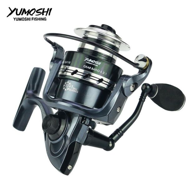 yumoshi 13+1bb 5.5:1 cnc rocker metal fishing reel pesca carp spinning wheel casting reels baitcasting
yumoshi 13+1bb 5.5:1 cnc rocker metal fishing reel pesca carp spinning wheel casting reels baitcasting