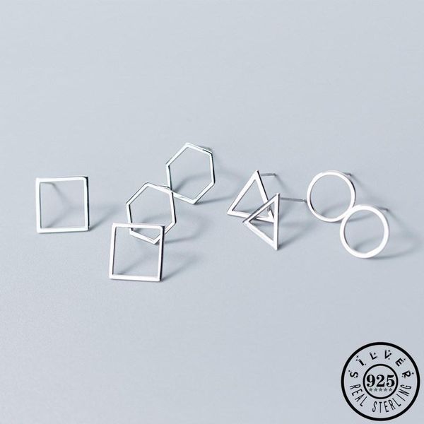 fashion 100% 925 sterling silver geometric square round triangle hexagon shape ear studs earrings jewelry for women girls lady stud, Golden;silver
fashion 100% 925 sterling silver geometric square round triangle hexagon shape ear studs earrings jewelry for women girls lady stud, Golden;silver
