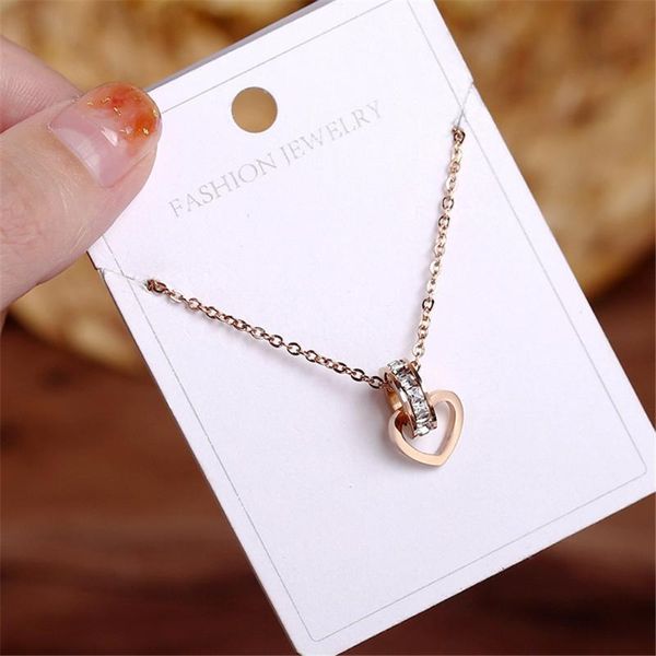heart pendant clavicle chain rose gold 316l stainless steel full crystal titanium necklace female nfs jewelry metal women necklaces, Silver
heart pendant clavicle chain rose gold 316l stainless steel full crystal titanium necklace female nfs jewelry metal women necklaces, Silver