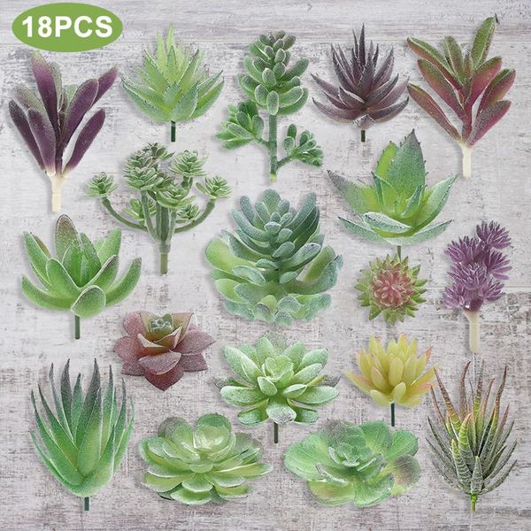 decorative flowers & wreaths 18 pcs mini artificial succulents flocking plants unpotted fake realistic textured natural color for garden bal
decorative flowers & wreaths 18 pcs mini artificial succulents flocking plants unpotted fake realistic textured natural color for garden bal