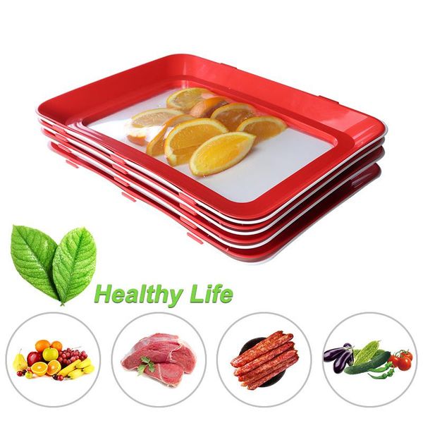 kitchen storage & organization 4pcs creative food preservation tray reusable plastic elastic film buckle vacuum seal keeps fresh tools
kitchen storage & organization 4pcs creative food preservation tray reusable plastic elastic film buckle vacuum seal keeps fresh tools
