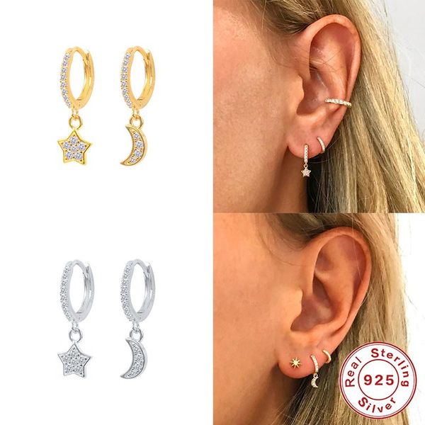hoop & huggie aide earrings with charm 2021 trend 925 sterling silver irregular star moon 18k huggies pendientes mujer wedding jewelry, Golden;silver
hoop & huggie aide earrings with charm 2021 trend 925 sterling silver irregular star moon 18k huggies pendientes mujer wedding jewelry, Golden;silver