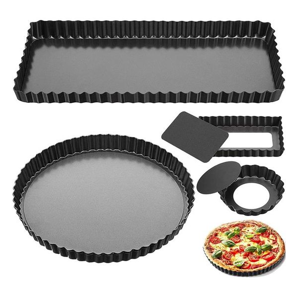 tart pan with removable bottom,4 pcs rectangle and round quiche pan,non-stick pie for cooking baking & pastry tools
tart pan with removable bottom,4 pcs rectangle and round quiche pan,non-stick pie for cooking baking & pastry tools