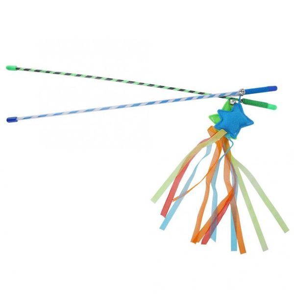 cat toys  pet for supplies 4pcs/set colorful strip star shape bell teaser stick funny kitten pet play interactive toy
cat toys  pet for supplies 4pcs/set colorful strip star shape bell teaser stick funny kitten pet play interactive toy
