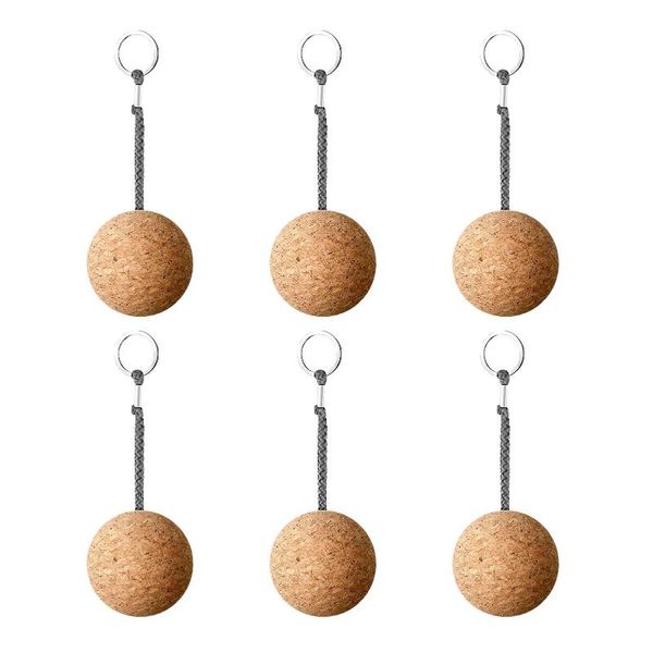 6pcs floating cork keychains wooden ball keychain for water sports ring marine float buoyancy rope kayak hooks & rails
6pcs floating cork keychains wooden ball keychain for water sports ring marine float buoyancy rope kayak hooks & rails