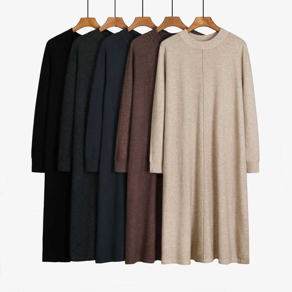 women's knits & tees office ladies long knit women sweater dress thick warm o neck a line es fall winter pullover midi oversized s, White
women's knits & tees office ladies long knit women sweater dress thick warm o neck a line es fall winter pullover midi oversized s, White