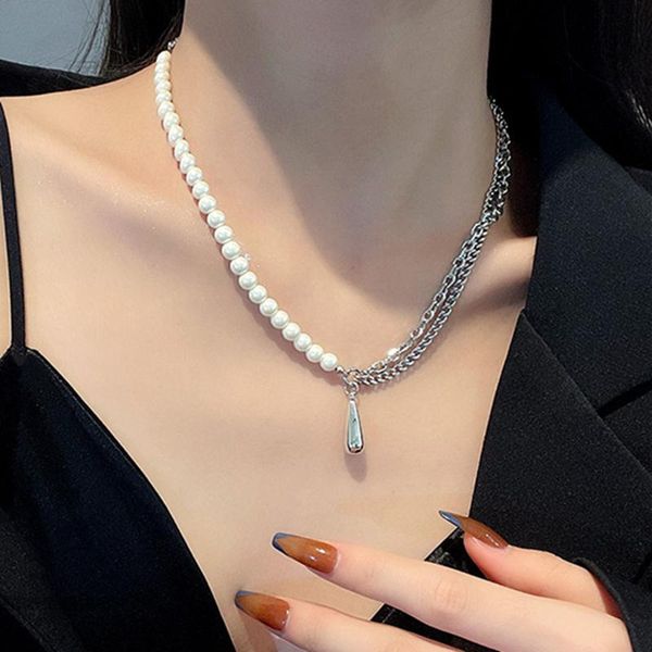 pendant necklaces mwsonya fashion punk silver color metal chain pearl choker for women girls water party jewelry gift
pendant necklaces mwsonya fashion punk silver color metal chain pearl choker for women girls water party jewelry gift