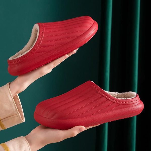 woman waterproof slippers plush lining warm women thick bottom winter indoor shoes non-slip couples home, Black
woman waterproof slippers plush lining warm women thick bottom winter indoor shoes non-slip couples home, Black